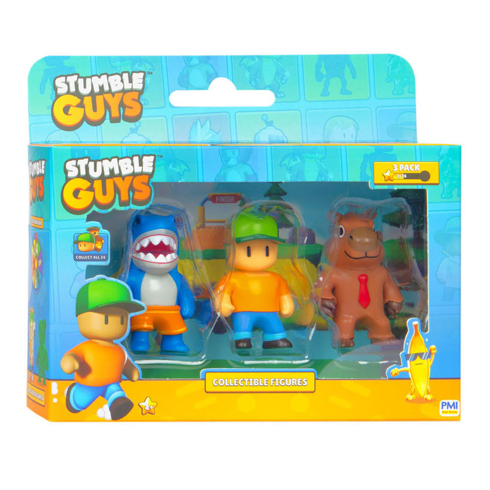 Boti Stumble Guys Active figures Megalodon, Mr. Stumbble, CapyBara, 3st.