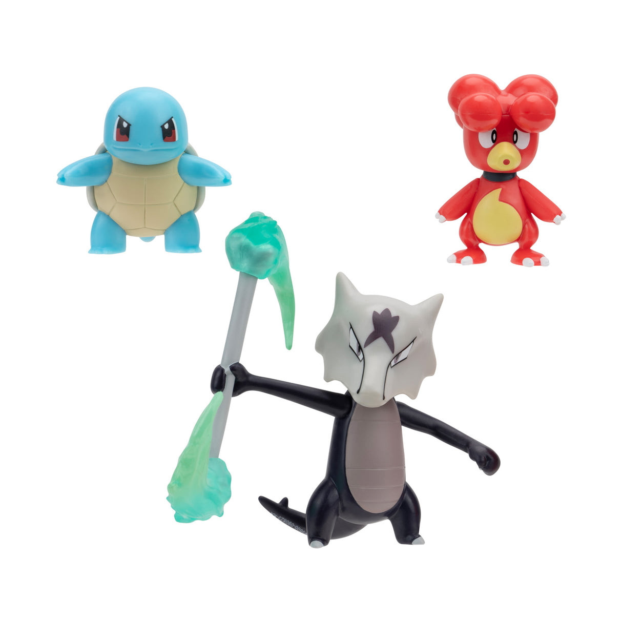 Boti Pokémon Batte Figure Set - Magby, Alolan, Marow, 3..