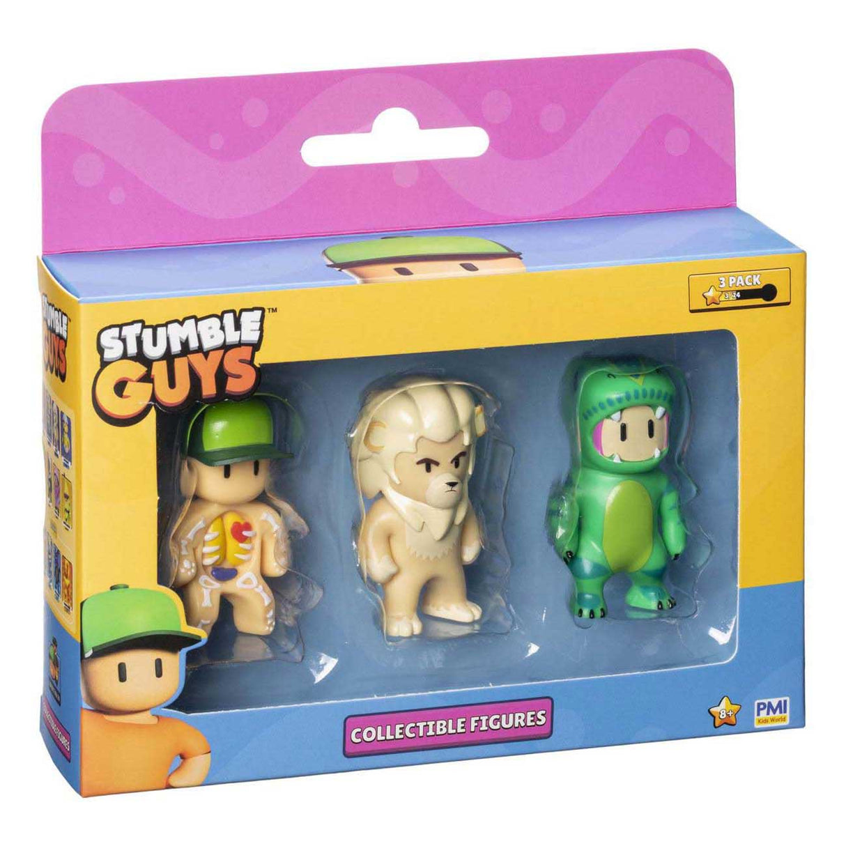 Boti stumble guys action figures, 3-pack