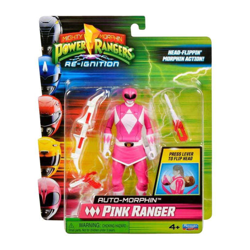 Boti Power Rangers auto morphin ranger rosa