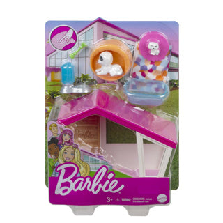 Barbie Mini Playset Hondhuis med Dogje