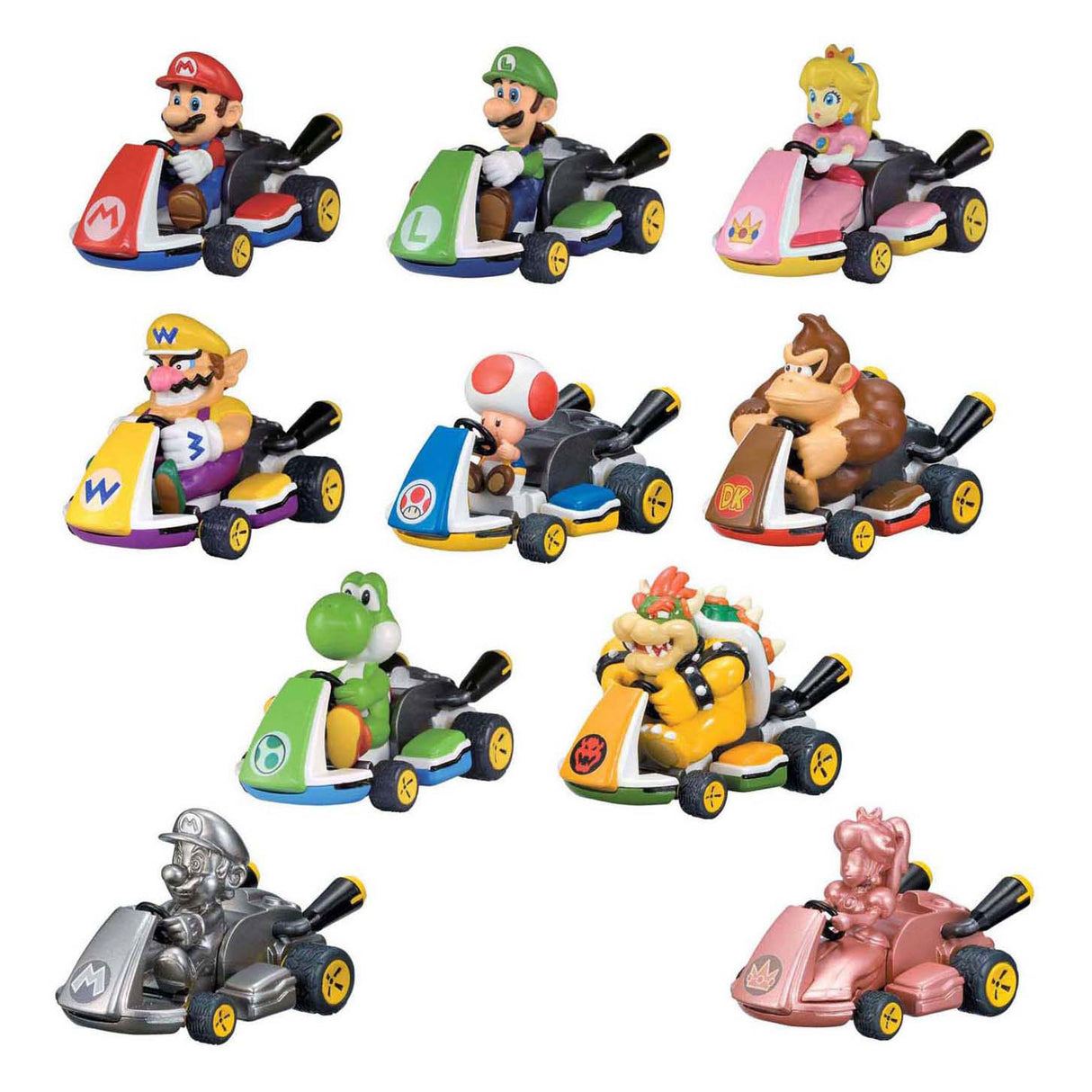 Spectron Mario Kart Pullback-Miniauto – Überraschungsei