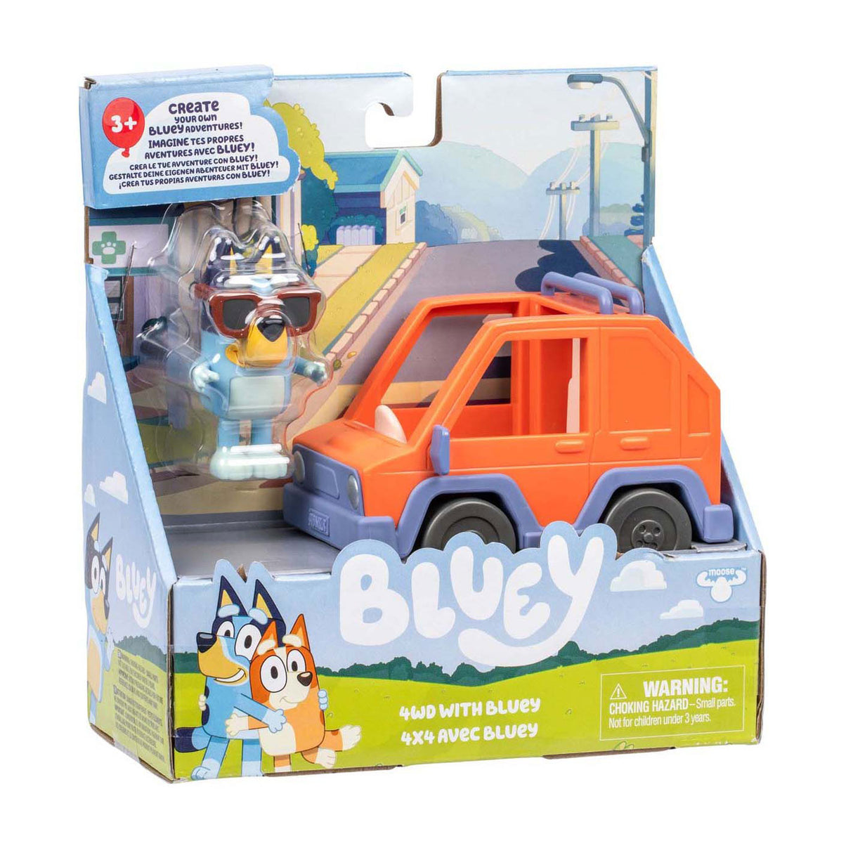 Bluey car 4x4 including Bluey figure