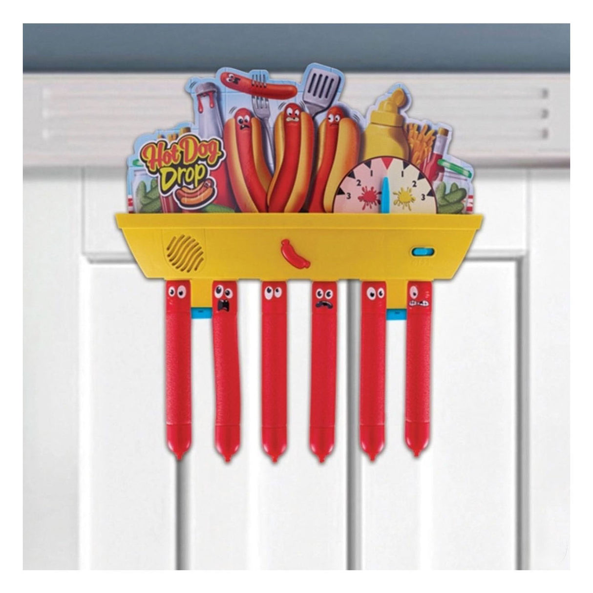 Spectron hot dog drop stick catching game with sound effects
