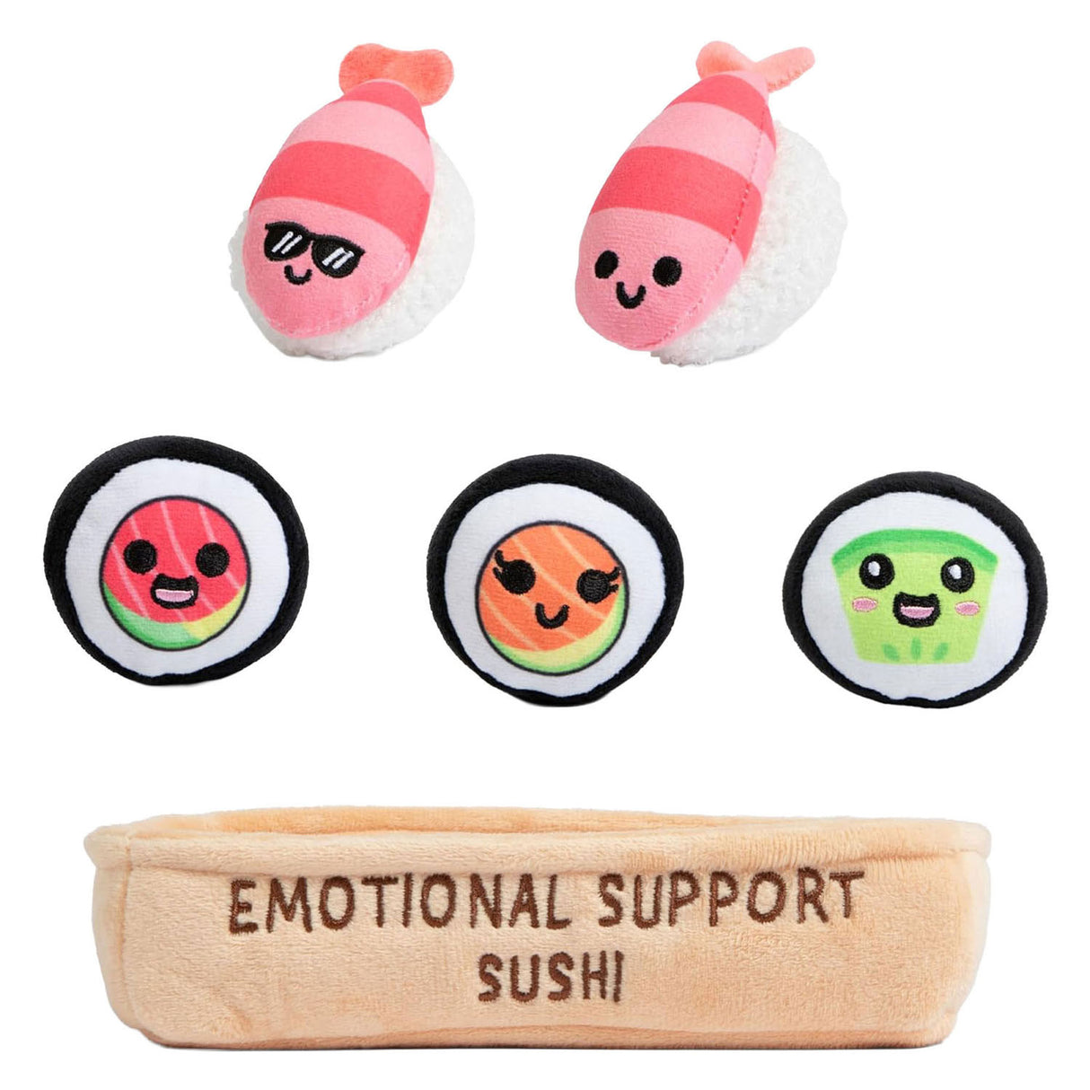 Spectron emotional support sushi plushies - 6pc.
