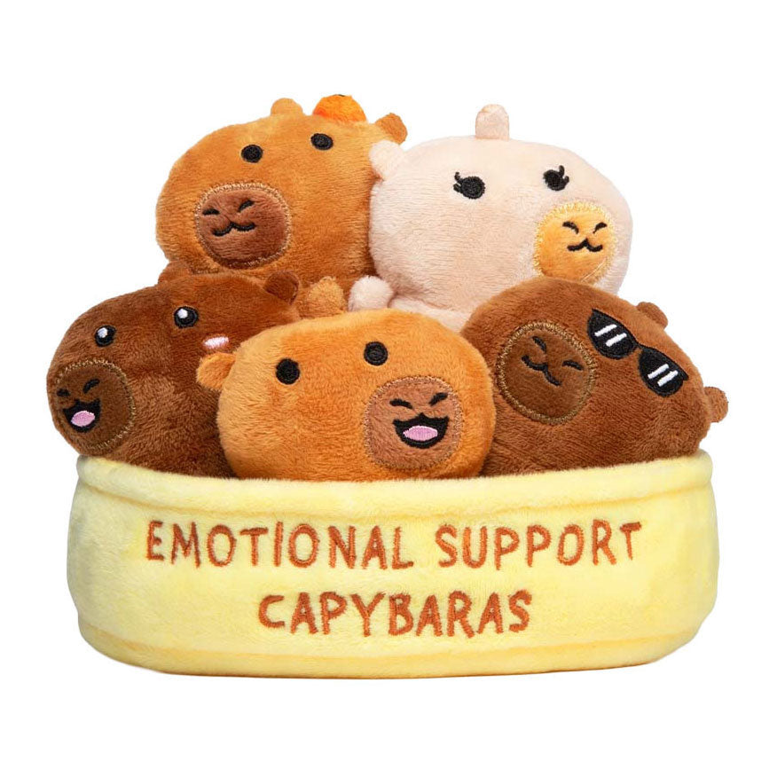 Spectron emotional support capybara plush toys - 6pc.