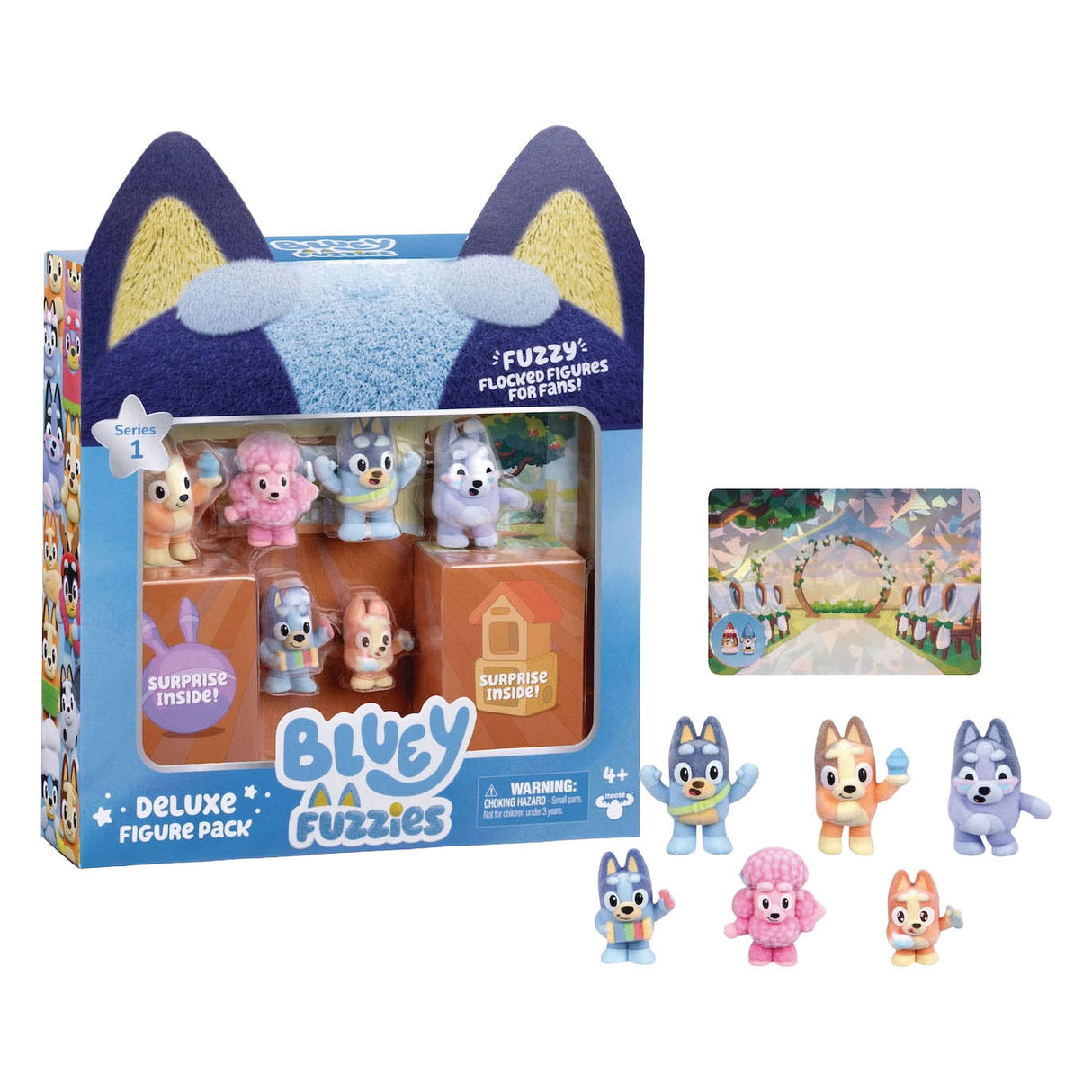 Spectron Bluey Mini Collectible Figures Deluxe