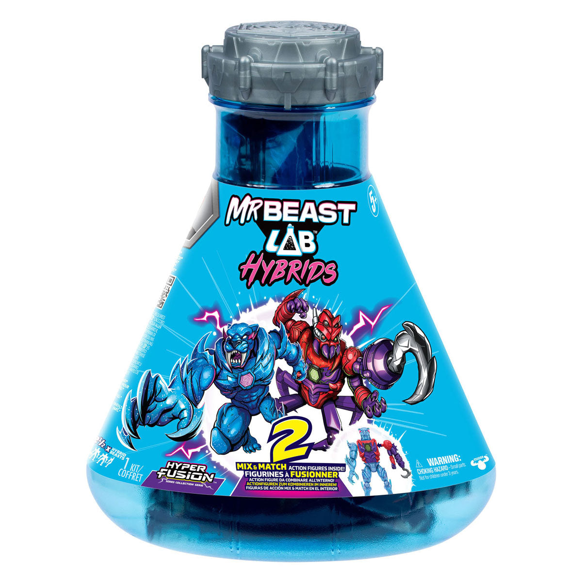 Spectron MrBeast Lab Hybrid Spider vs. Energy Panther Action Figures
