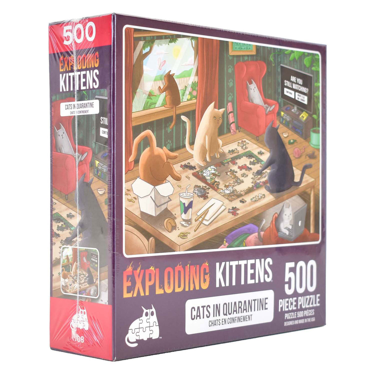 Asmodee exploding kittens puzzel, 500st.