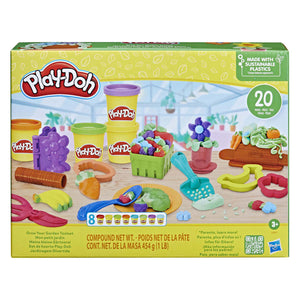 Set da gioco da giardino Play-doh con 8 vasi di terracotta - 20 pezzi.