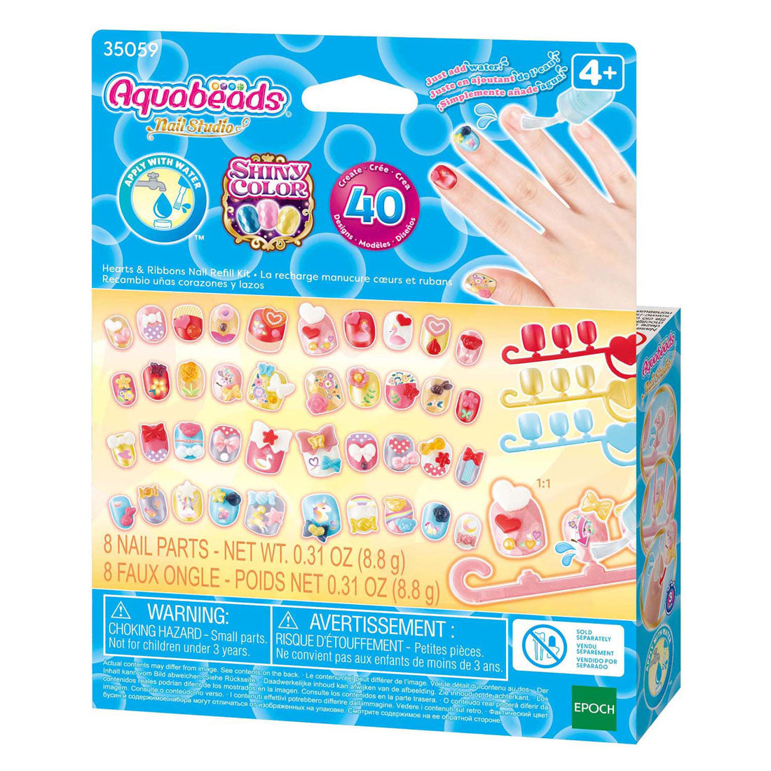 Aquabeads sparkling nail set refill