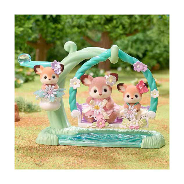 Époques des familles sylvaniennes bébé hetjes swing de fleur