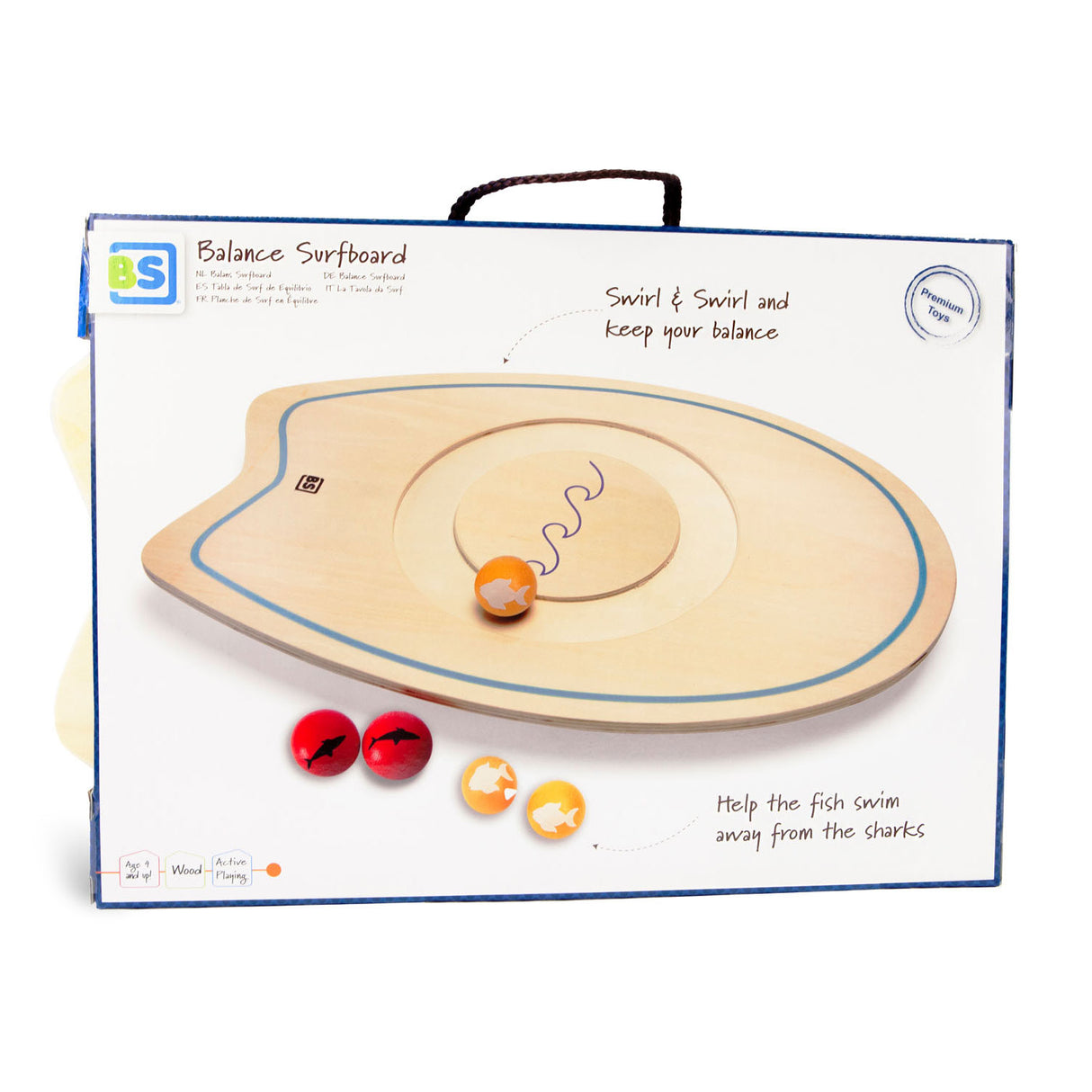 BS Balans Balance Surfboard Wood - Balance Game