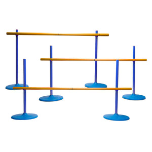 Bs Toys Gioco in legno ad ostacoli e limbo, set da 3