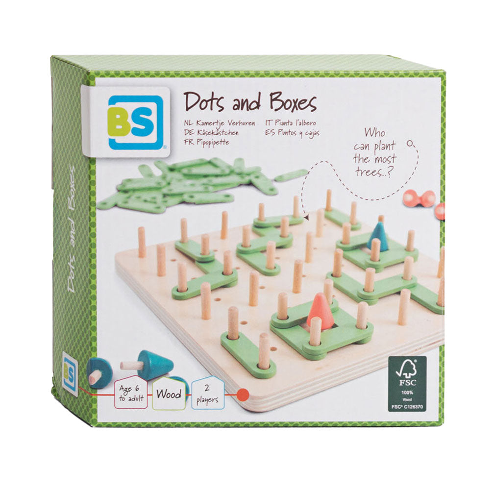 BS Toys Dots Boxes Dřevěná hra
