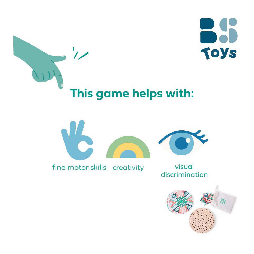 Bs igrače igra mozaik pin board les