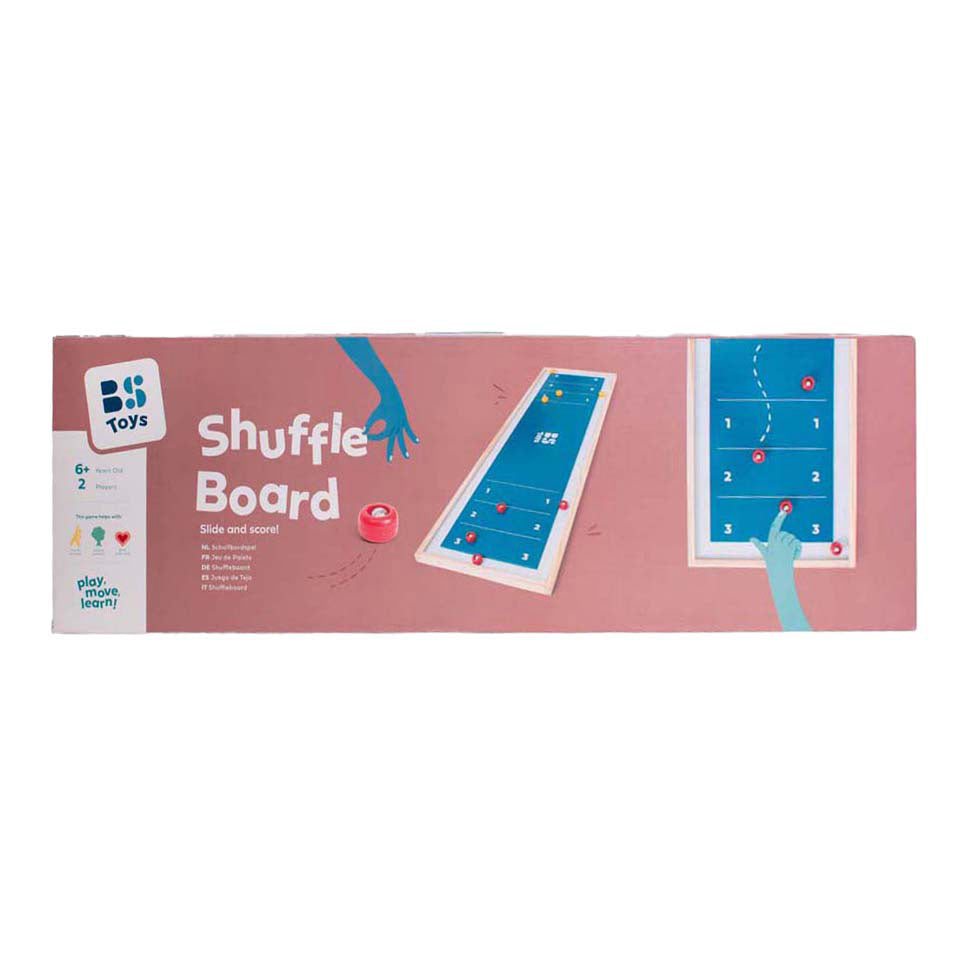 Bs toys shuffleboard met 8 schijven - 2 spelers