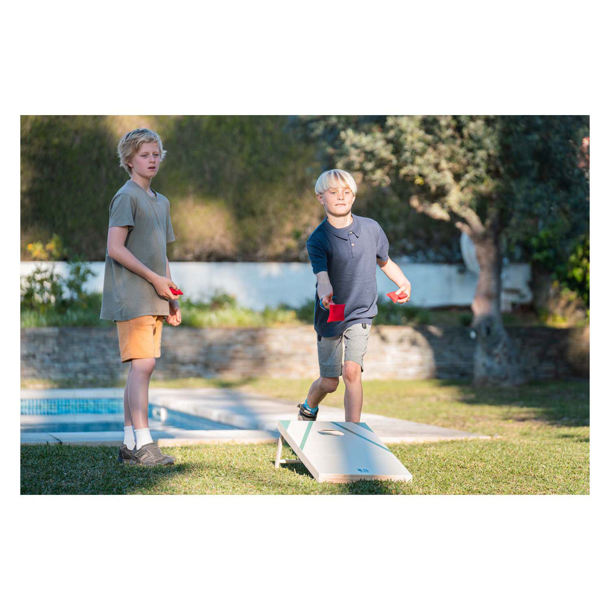 Bs toys houten werpspel - 6dlg.