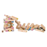 Bs toys wooden giant number tower - 46pcs.