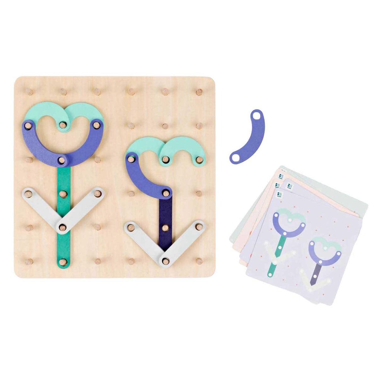 BS toys wooden geo plank - 40 pcs.