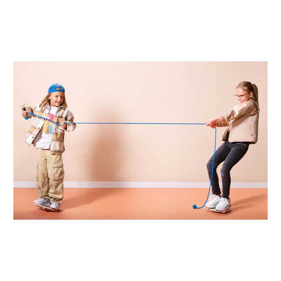 Bs toys houten touwtrekspel voor twee - 3dlg.