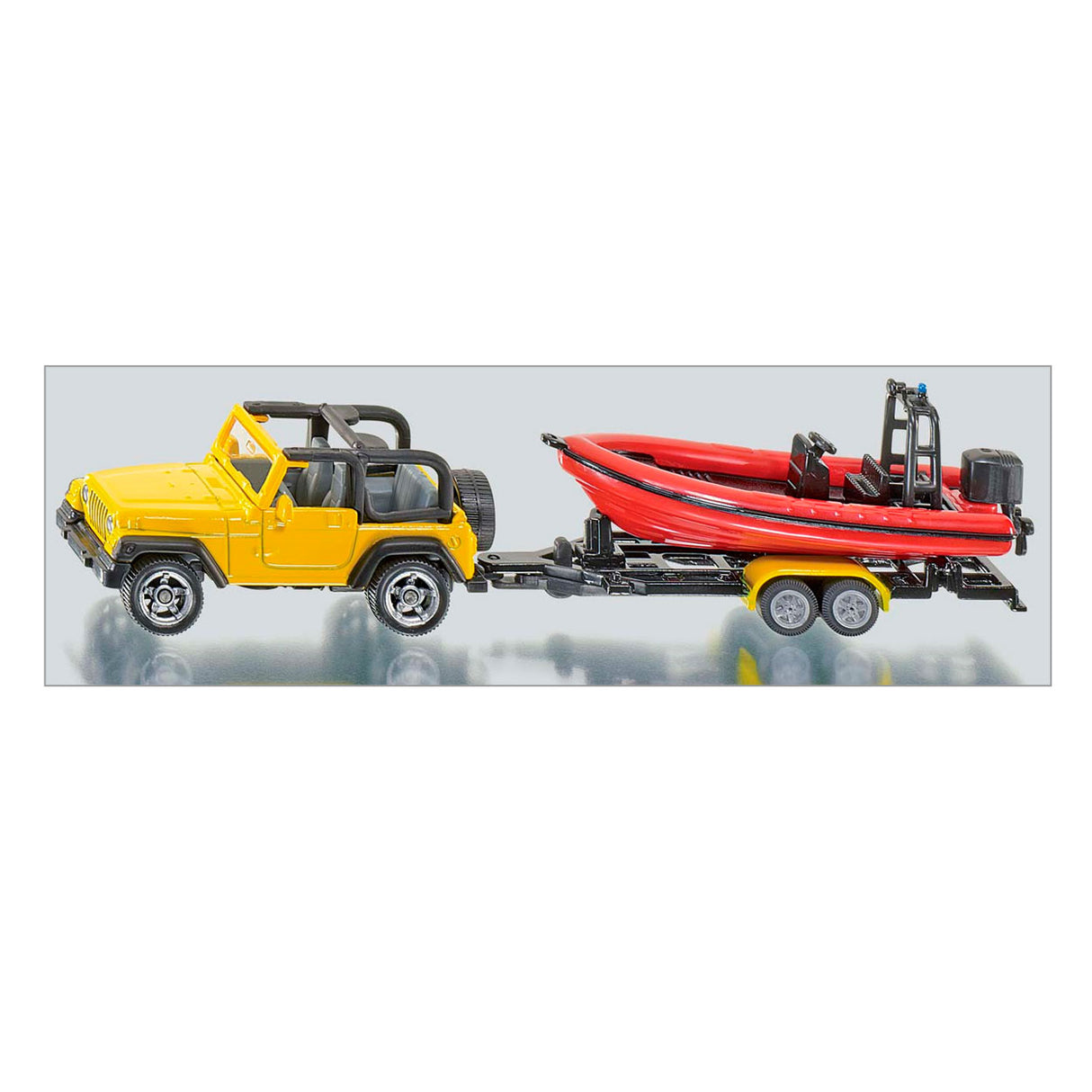 Siku 1658 Jeep s čolnom