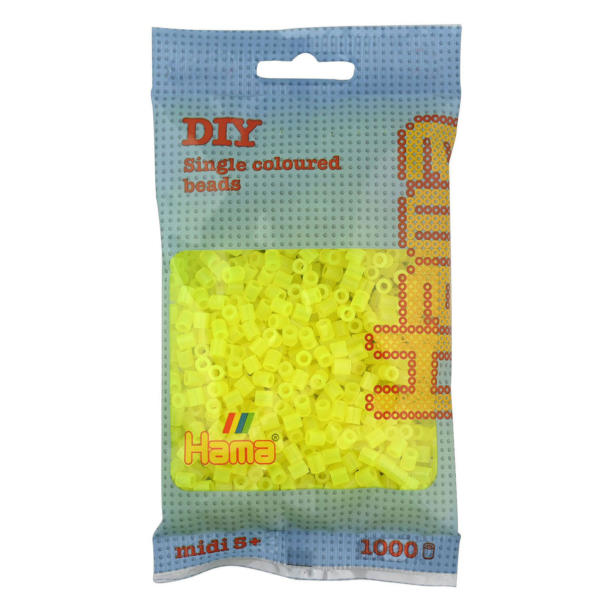Hama Iron Beads - Geel Neon (034), 1000.