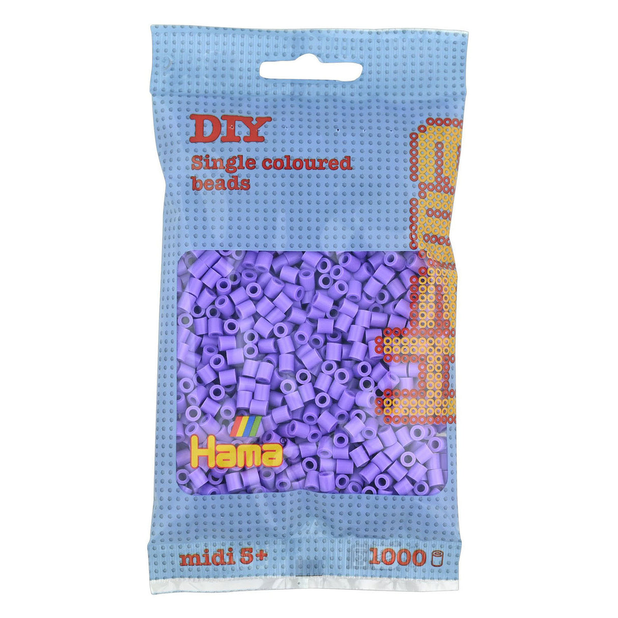 Hama String Beads - Purple Pastel (045), 1000st.