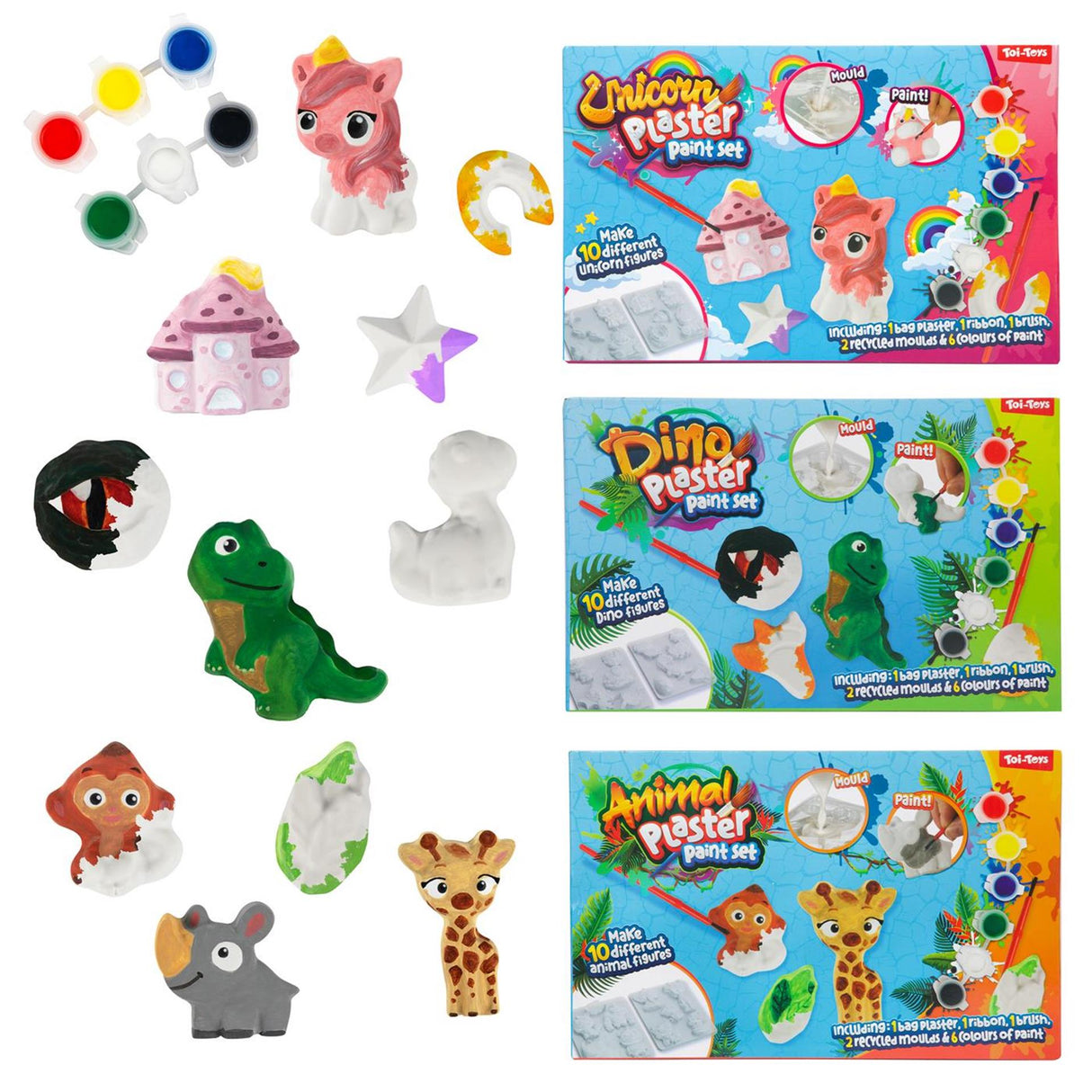 Toi-toys set gips gieten wild life