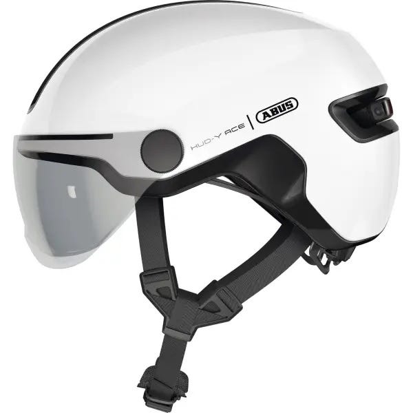 Abus Čelada HUD-Y ACE svetleče bela S 51-55cm
