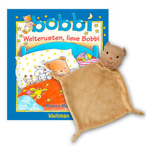 Foilsitheoir Kluitman Oíche mhaith, a chara Bobbi le Cuddle Cloth