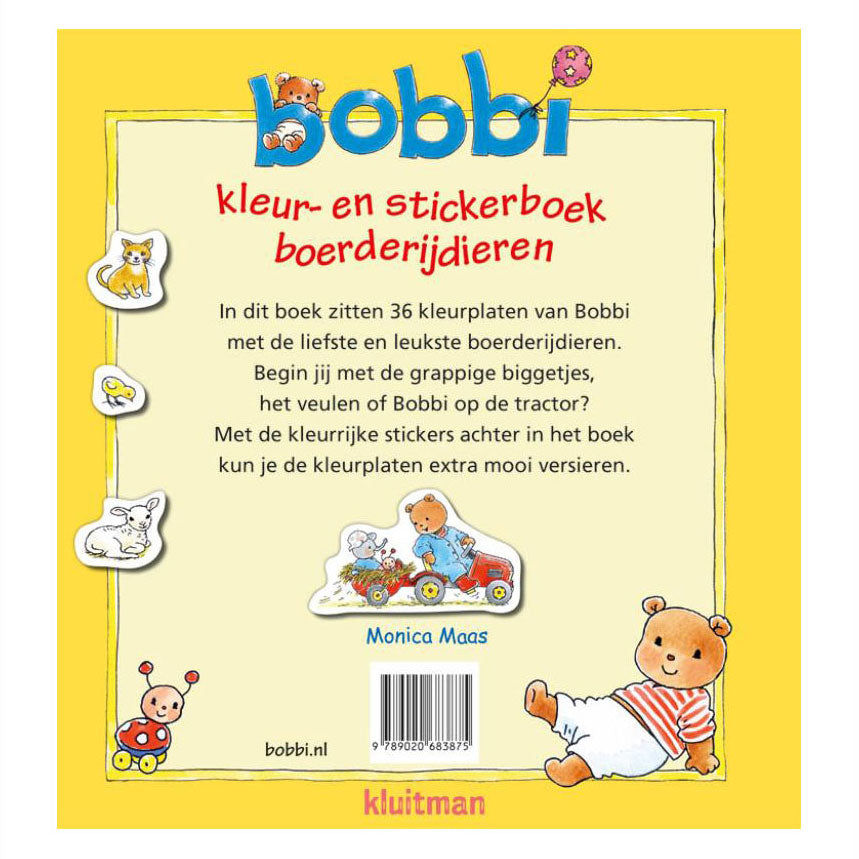Vydavatel Kluitman Bobbi Color and Sticker Book hospodářská zvířata