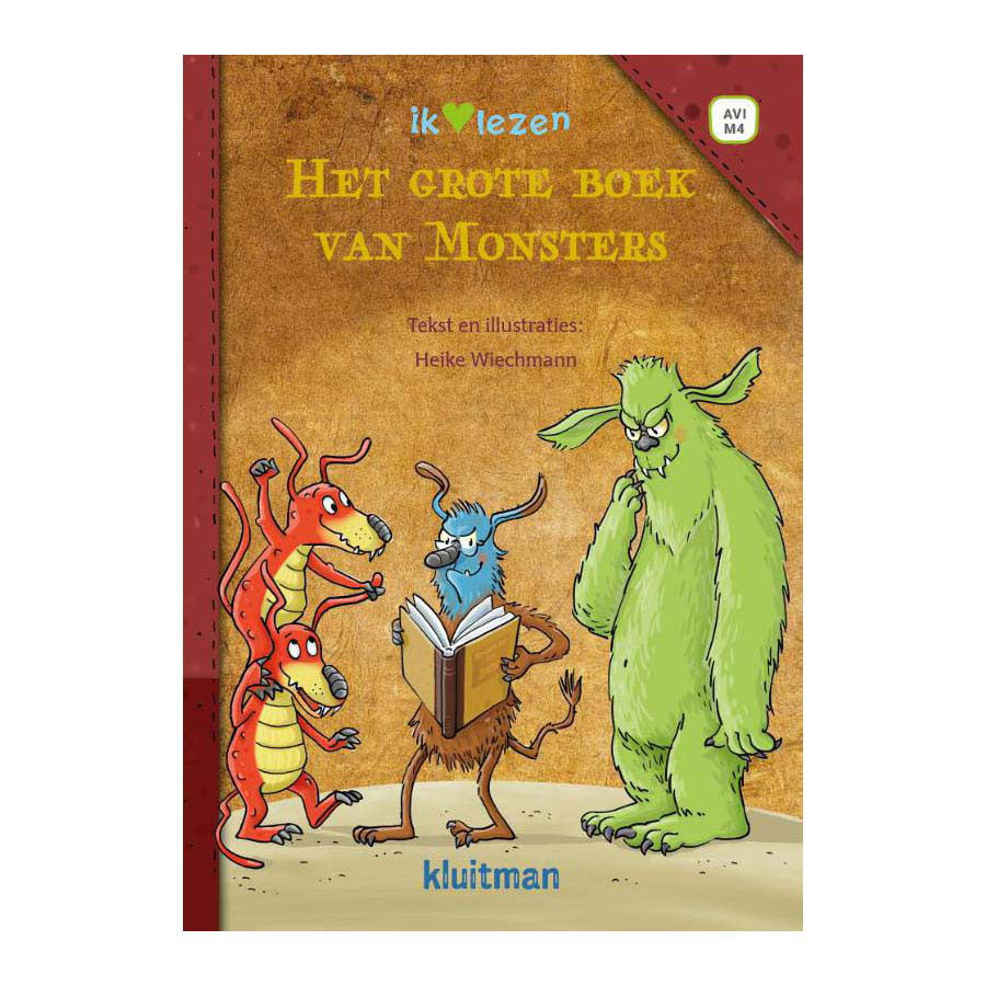 Uitgeverij kluitman ik hartje lezen. het grote boek van monsters