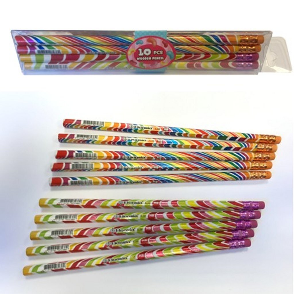 Simplemente para niños HB lápiz con chicle 10 piezas