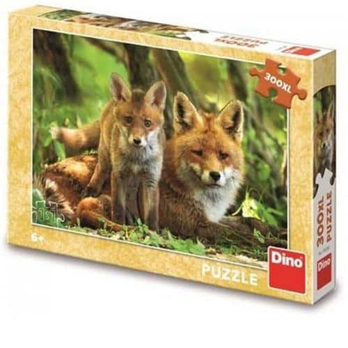 Dinotoys Dino Puzzle - Moedvos With Cub - 300 XL pieces