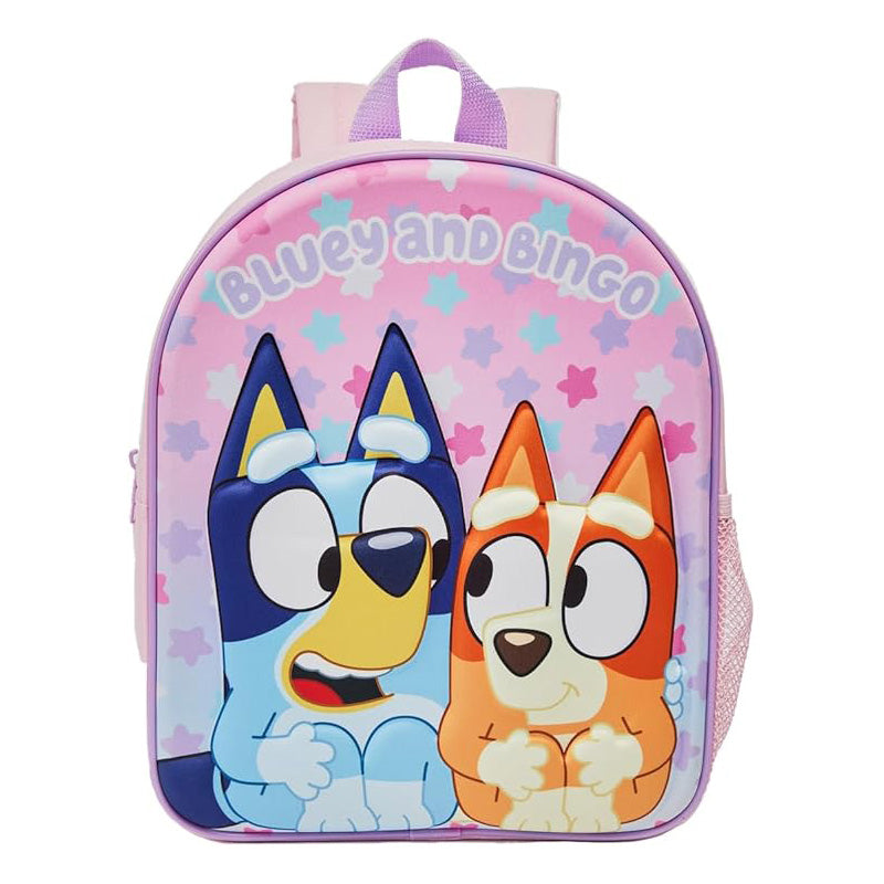 Mochila azul rosa