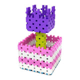 Meli basic roze bouwblokken, 300dlg.