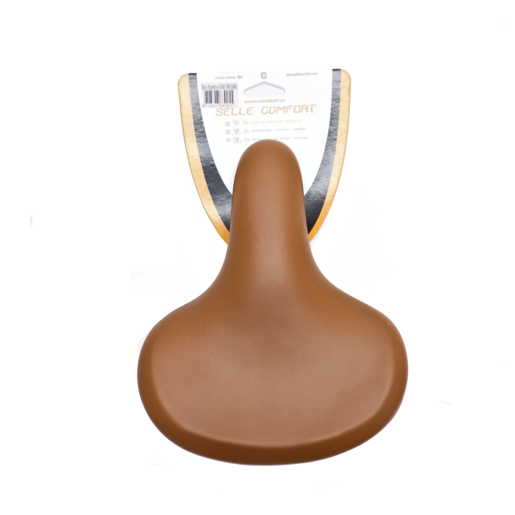 SELLE SELLE COMFOFFIT Urban Junior Children's Saddle con molle sospese, marrone chiaro (pacchetto sospeso)