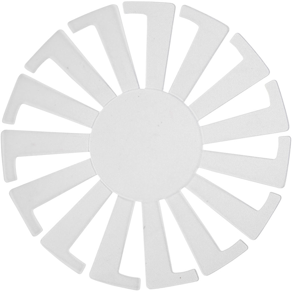Creativ company sjabloon mand weven, h: 6 cm, d 8 cm, transparant, 10 stuk 1 doos