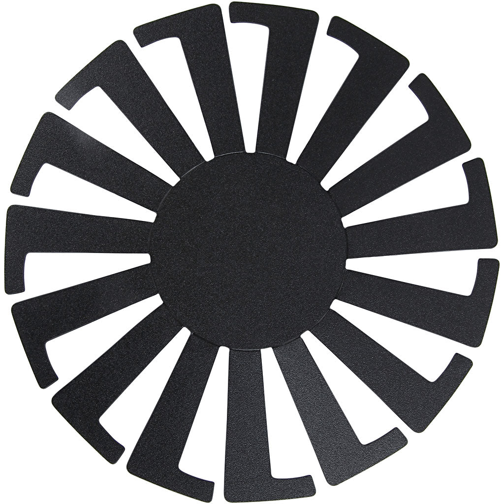 Creativ company sjabloon mand weven, h: 6 cm, d 8 cm, zwart, 10 stuk 1 doos