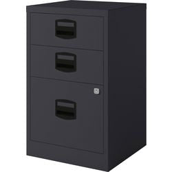 Suspension filing cabinet Bisley PFA3ZW 3 drawers black
