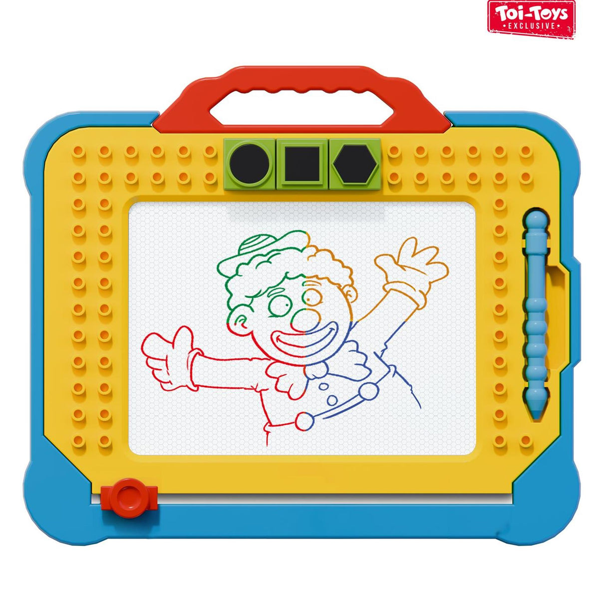 Toi-toys stationary magnetic drawing board blocks