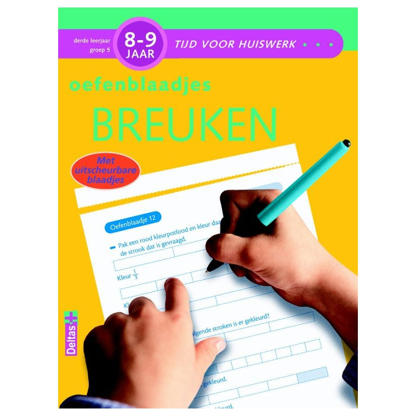 Feuilles de pratique Deltas pour les fractions 8-9 ans