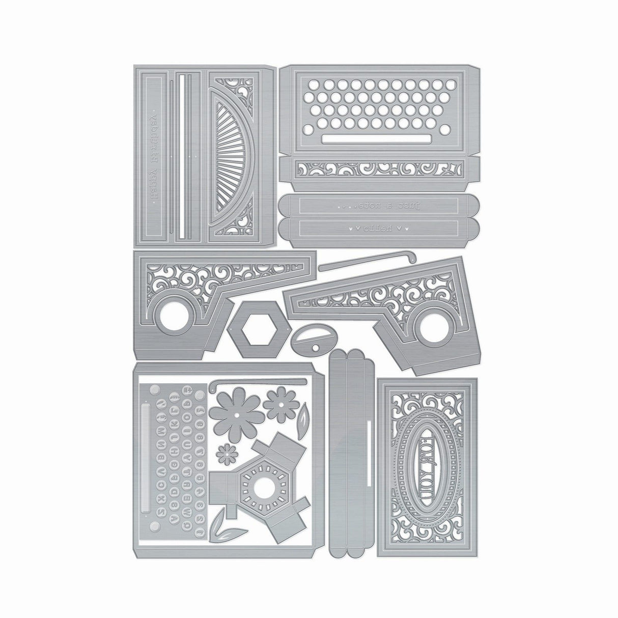 Tonic studios • snijmallen terrific typewriter
