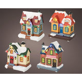 Lumineo Christmas house LED 8.5x10cm