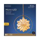 Lumineo micro 15 LED estrela ø 26cm