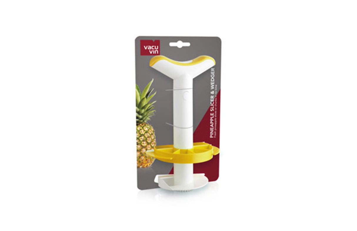 Vacu fin pineapple cutter 2-in-1 white yellow