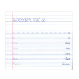 Psaní mého cvičení (pro lidi vlevo))