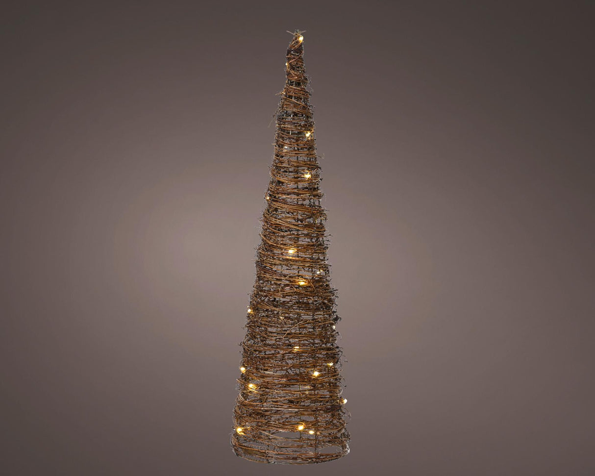 Lumineo kegel led rotan h60cm