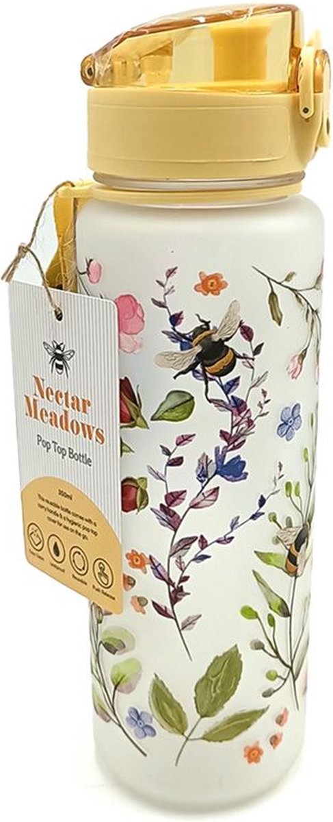 Nectar meadows at pop top 600ml ecozen drinking bottle